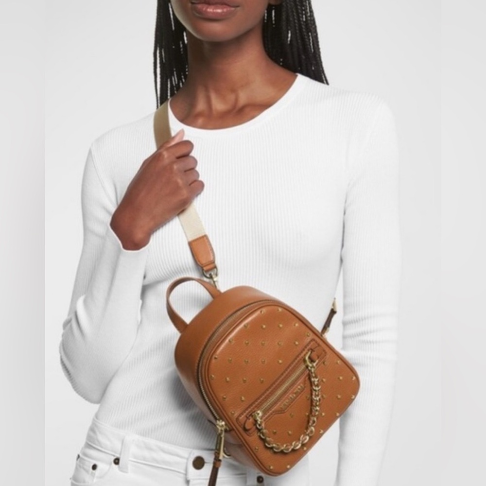 Michael Kors Elliot Extra Small Leather Convertible Messenger Backpack NWT! - Picture 5 of 10